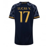 Koszulka piłkarska Real Madrid Lucas Vazquez #17 Strój wyjazdowy dla kobiety 2023-24 tanio Krótki Rękaw